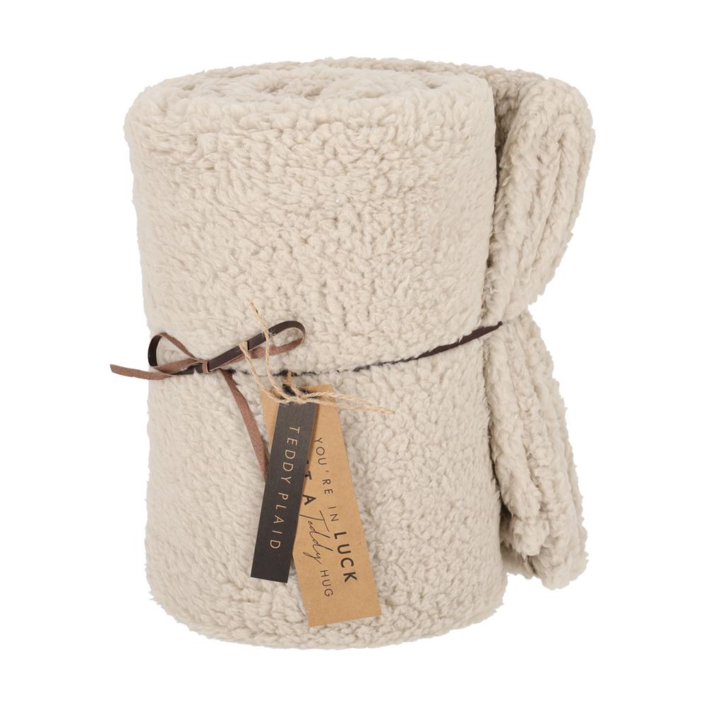 Teddy plaid - Taupe (LAATSTE STUKS!)