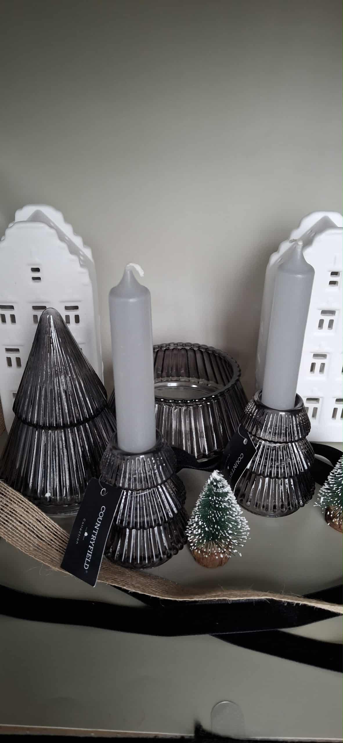 Glazen kaarshouder - Kerstboom | Classy Christmas Edition