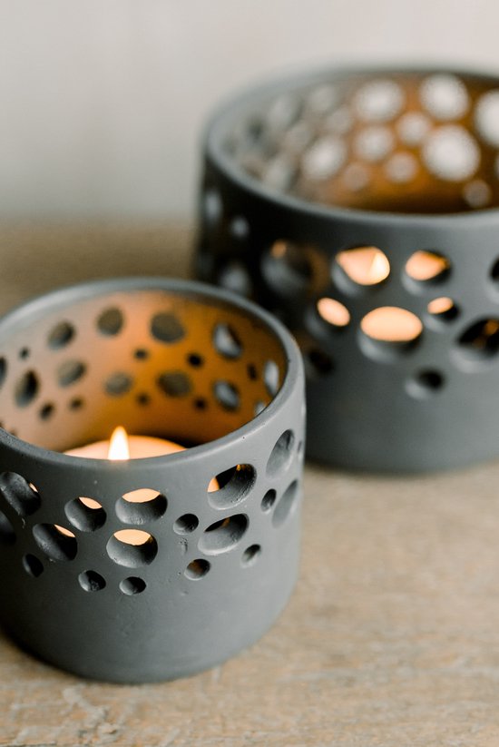 Tealight Holder - Timor S Grey