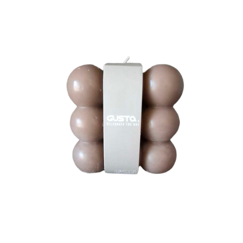 Cube - Kaars - Bruin
