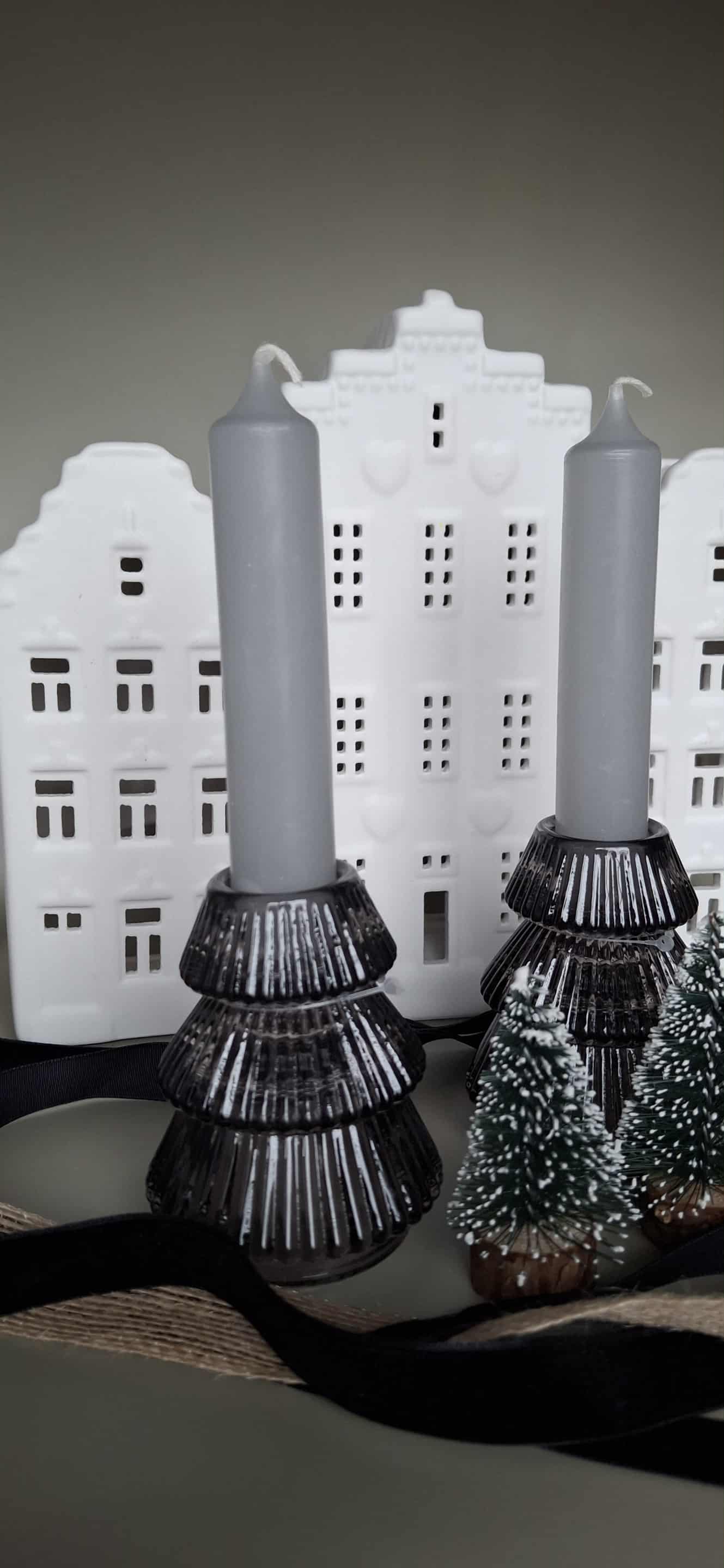 Glazen kaarshouder - Kerstboom | Classy Christmas Edition