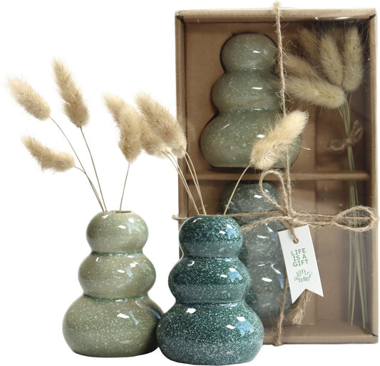Giftset - vaasjes - Groen