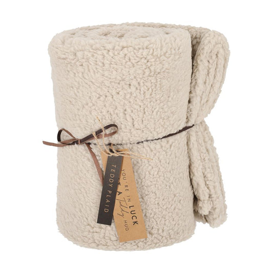 Teddy plaid - Taupe (LAATSTE STUKS!)