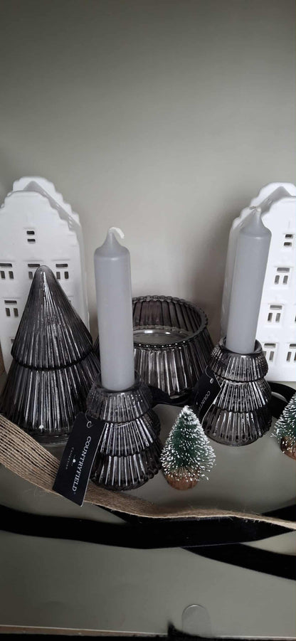 Glazen kaarshouder - Kerstboom  | Classy Christmas Edition