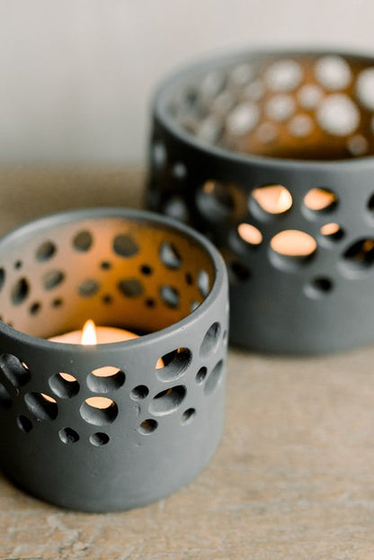Tealight Holder  - Timor L Grey