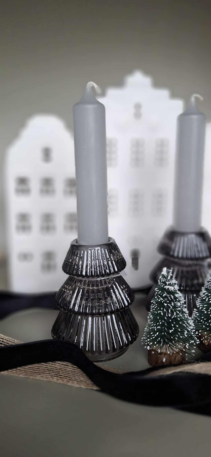 Glazen kaarshouder - Kerstboom  | Classy Christmas Edition