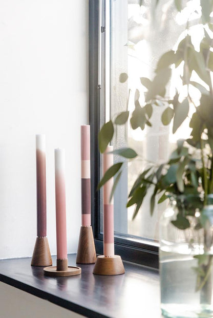Original Home - Kaarsen Gelaagd Rosé (Set van 3)