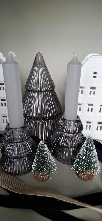 Glazen kaarshouder - Kerstboom  | Classy Christmas Edition