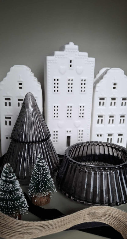 Glazen kaarshouder - Kerstboom  | Classy Christmas Edition